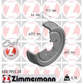 VOLKSWAGEN Bremstrommel von ZIMMERMANN