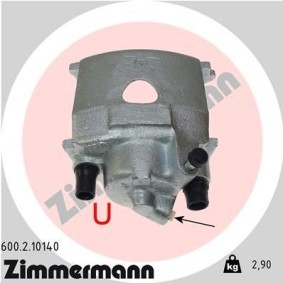 Kjøp Bremsecaliper av ZIMMERMANN 600.2.10140 til den lave prisen 1368,88 NOK