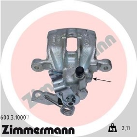 Kjøp Bremsecaliper av ZIMMERMANN 600.3.10007 til den lave prisen 1352,71 NOK