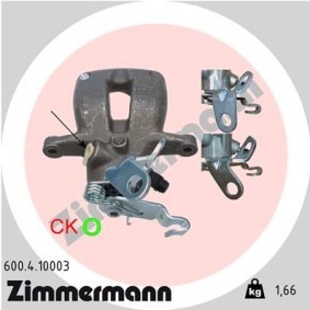 Kjøp Bremsecaliper av ZIMMERMANN 600.4.10003 til den lave prisen 1620,18 NOK