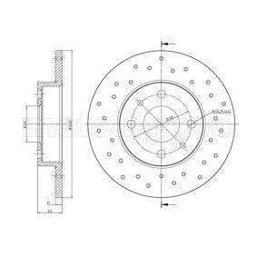 Bremsscheibe für ABARTH von CIFAM
