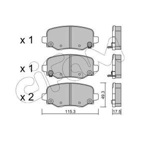 Bremsbeläge für ABARTH von CIFAM
