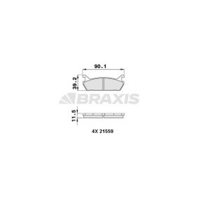 Acquista Kit pastiglie freni da BRAXIS AA0296 a buon mercato per soli 16,29 €
