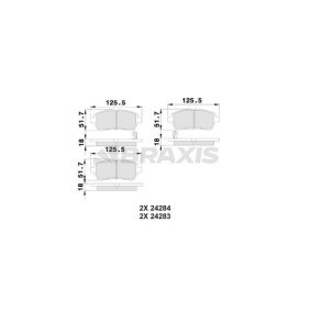 Acquista Kit pastiglie freni da BRAXIS AB0017 a buon mercato per soli 19,23 €