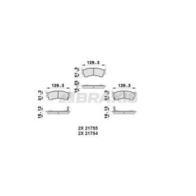 Acquista Kit pastiglie freni da BRAXIS AB0157 a buon mercato per soli 17,05 €
