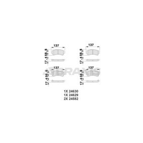 Acquista Kit pastiglie freni da BRAXIS AB0207 a buon mercato per soli 24,31 €