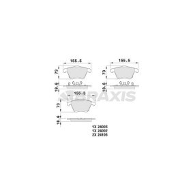 Acquista Kit pastiglie freni da BRAXIS AB0498 a buon mercato per soli 26,34 €