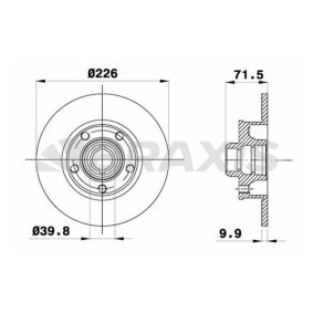 Acquista Disco freno da BRAXIS AD1020 a buon mercato per soli 48,72 €