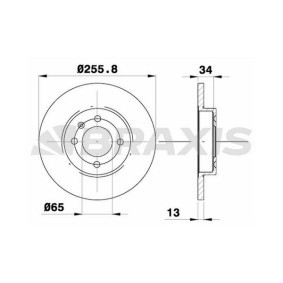 Acquista Disco freno da BRAXIS AE0060 a buon mercato per soli 42,77 €