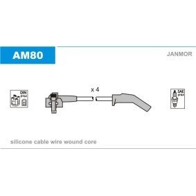 Compre Jogo de cabos de ignição da JANMOR AM80 a um preço baixo por 21,06 €