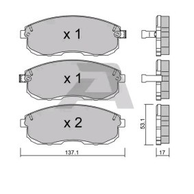 Bremsbeläge BPNI-1910 von AISIN günstig für 35,28 € online kaufen