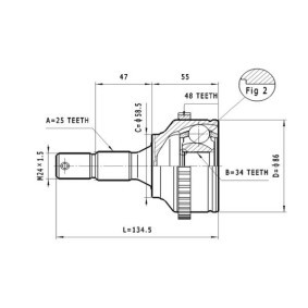 Acquista Kit giunti semiasse da STATIM C.104 a buon mercato per soli 27,18 €