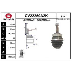 Gelenksatz, Antriebswelle CV22250A2K von EAI günstig für 57,16 € online kaufen