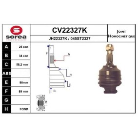 Comprar Juego de articulación, árbol de transmisión de EAI CV22327K a bajo precio de 53,37 €
