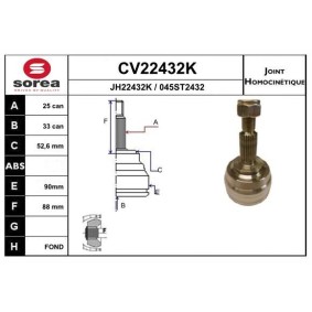 Gelenksatz, Antriebswelle CV22432K von EAI günstig für 54,79 € online kaufen