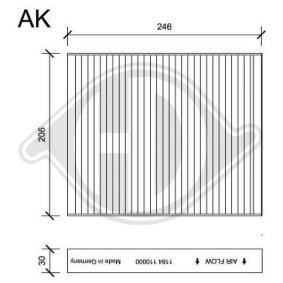 Innenraumfilter DCI1184S von DIEDERICHS günstig für 30,68 € online kaufen