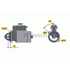 Anlasser 0 986 017 661 von BOSCH günstig für 138,06 € online kaufen