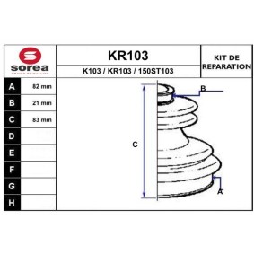 Acquista Kit cuffia, semiasse da EAI KR103 a buon mercato per soli 12,85 €