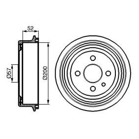 Bremstrommel 0 986 477 018 von BOSCH günstig für 23,98 € online kaufen