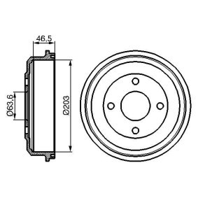 Comprar Tambor de freno de BOSCH 0 986 477 054 a bajo precio de 49,77 €