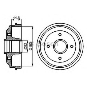 Bremstrommel 0 986 477 070 von BOSCH günstig für 42,52 € online kaufen