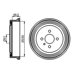 Bremstrommel 0 986 477 100 von BOSCH günstig für 38,06 € online kaufen