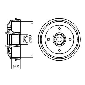 Bremstrommel 0 986 477 113 von BOSCH günstig für 109,61 € online kaufen