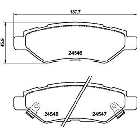 Bremsbeläge für CADILLAC von MINTEX