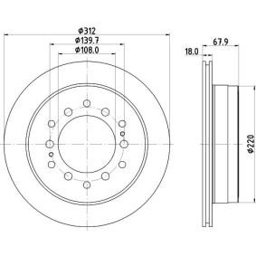 Bremsscheibe für LEXUS von MINTEX
