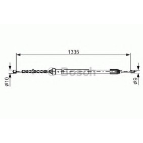 Handbremsseil 1 987 477 783 von BOSCH günstig für 14,83 € online kaufen