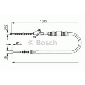Handbremsseil 1 987 482 170 von BOSCH günstig für 36,68 € online kaufen