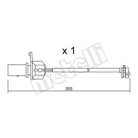 Warnkontakt, Bremsbelagverschleiß SU.248 von METELLI günstig für 6,62 € online kaufen