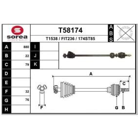 Antriebswelle T58174 von EAI günstig für 101,16 € online kaufen