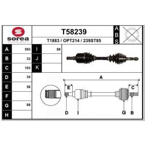 Antriebswelle T58239 von EAI günstig für 106,35 € online kaufen