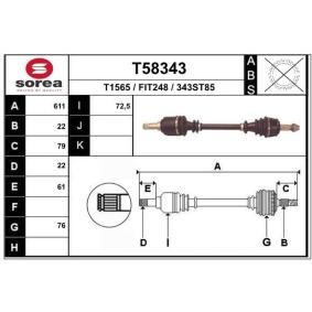 Antriebswelle T58343 von EAI günstig für 93,03 € online kaufen