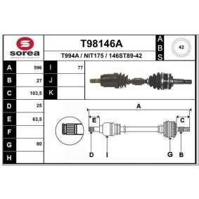 Antriebswelle T98146A von EAI günstig für 117,80 € online kaufen