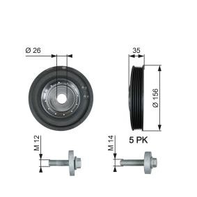 Riemenscheibe, Kurbelwelle TVD1007A von GATES günstig für 55,75 € online kaufen
