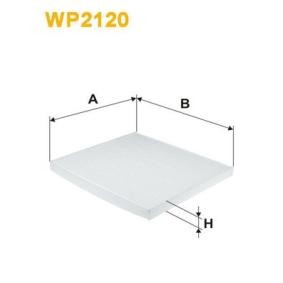Kjøp Kupefilter av WIX FILTERS WP2120 til den lave prisen 186,01 NOK