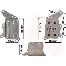 Achetez des Radiateur d'huile VAN WEZEL 06013729 à prix pour 46,55 €