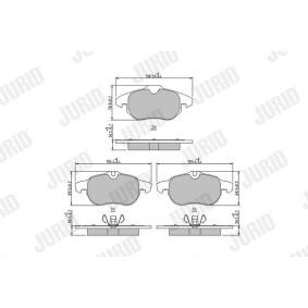 Bremsbeläge 573723J von JURID günstig für 35,94 € online kaufen