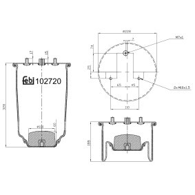 Federbalg, Luftfederung 102720 von FEBI BILSTEIN günstig für 86,51 € online kaufen