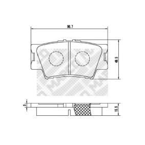 Acquista Kit pastiglie freni da MAPCO 6890 a buon mercato per soli 12,41 €
