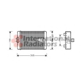 Wärmetauscher, Innenraumheizung 30006186 von VAN WEZEL günstig für 174,96 € online kaufen