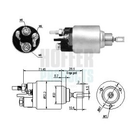 Acquista Elettromagnete motorino avviamento da HOFFER 6646264 a buon mercato per soli 49,43 €