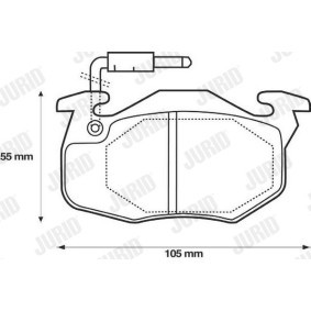 Bremsbeläge 571332D von JURID günstig für 29,80 € online kaufen