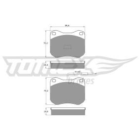 Comprar Juego de pastillas de freno de TOMEX brakes TX 10-42 a bajo precio de 13,81 €