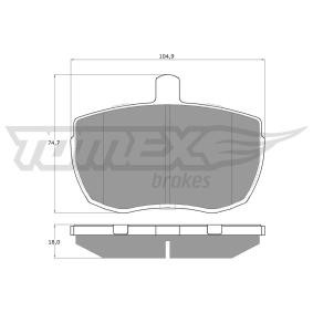 Compre Pastilhas de travão da TOMEX brakes TX 11-21 a um preço baixo por 27,78 €