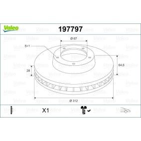 Bremsscheibe 197797 von VALEO günstig für 88,35 € online kaufen