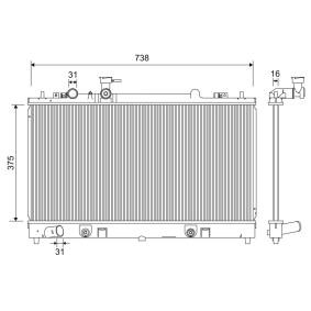 Achetez des Radiateur du moteur VALEO 701208 à prix pour 101,46 €