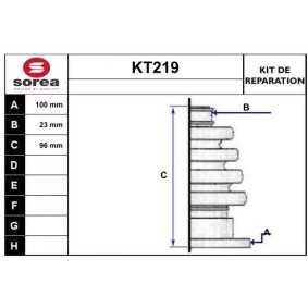 Acquista Kit cuffia, semiasse da SERA KT219 a buon mercato per soli 13,28 €
